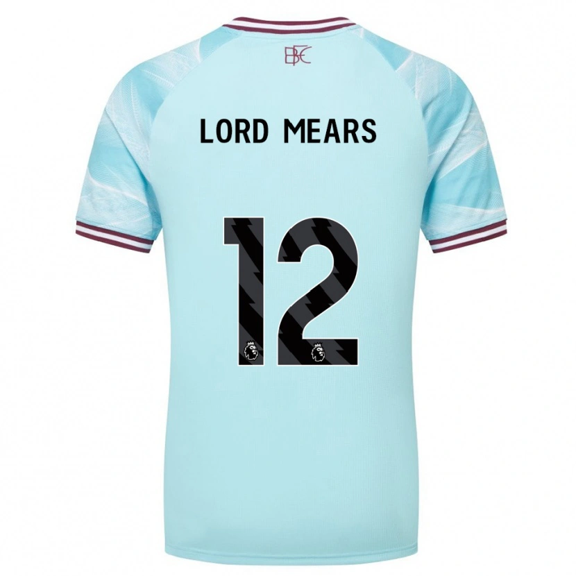 Danxen Men Rhema Lord-Mears #12 Sky Blue Burgundy Away Jersey 2025/26 T-Shirt