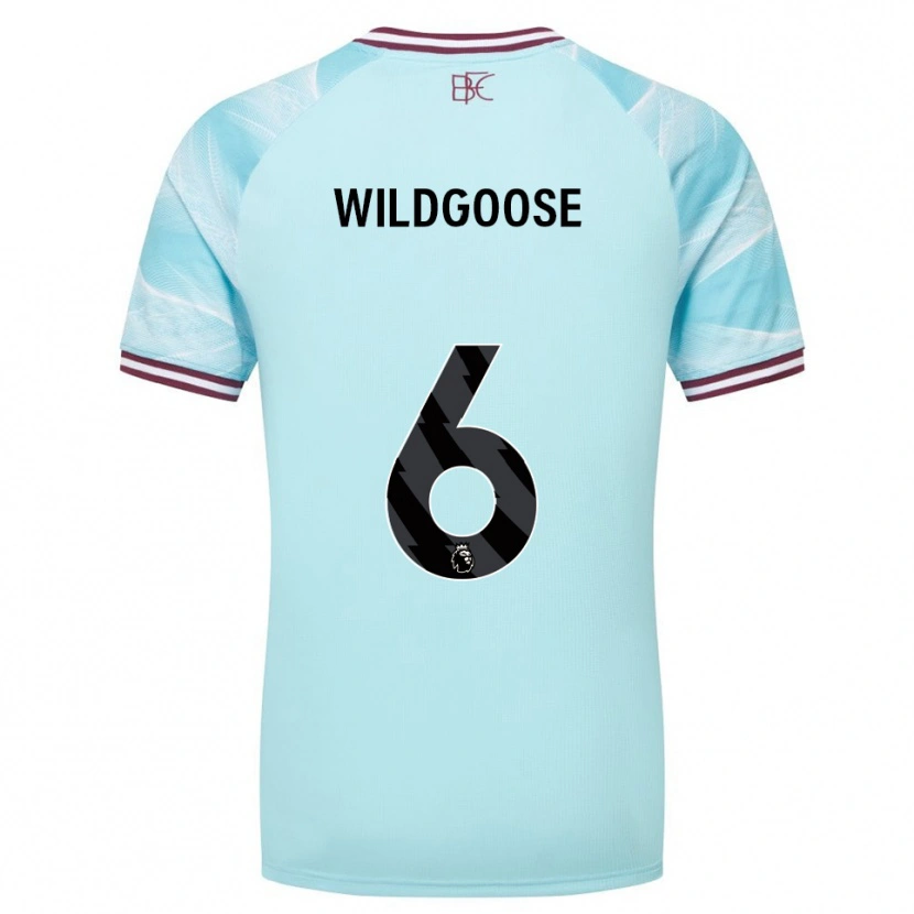 Danxen Men Mikayla Wildgoose #6 Sky Blue Burgundy Away Jersey 2025/26 T-Shirt