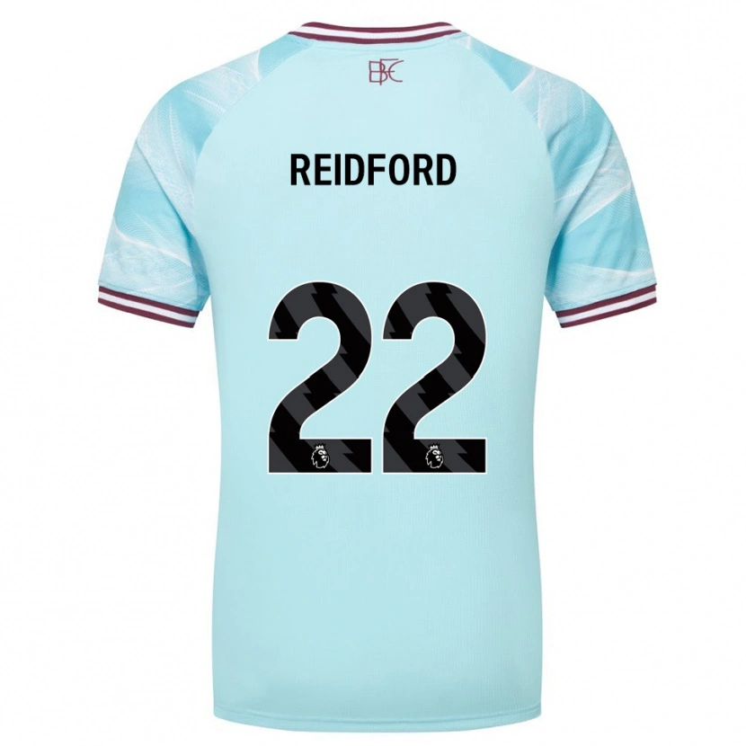 Danxen Men Isabella Reidford #22 Sky Blue Burgundy Away Jersey 2025/26 T-Shirt