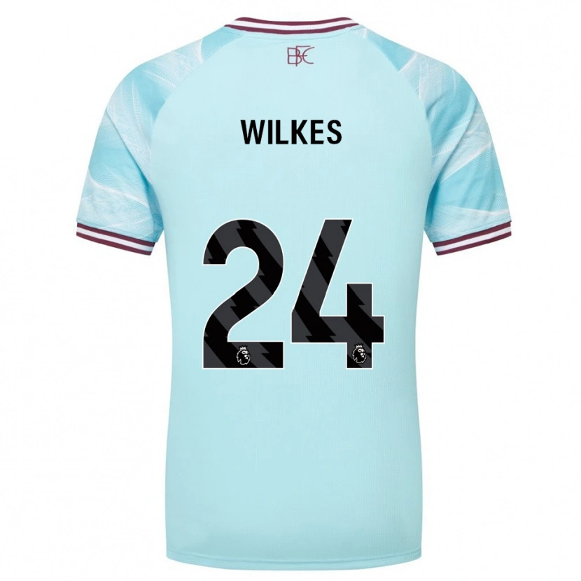 Danxen Men Tilly Wilkes #24 Sky Blue Burgundy Away Jersey 2025/26 T-Shirt