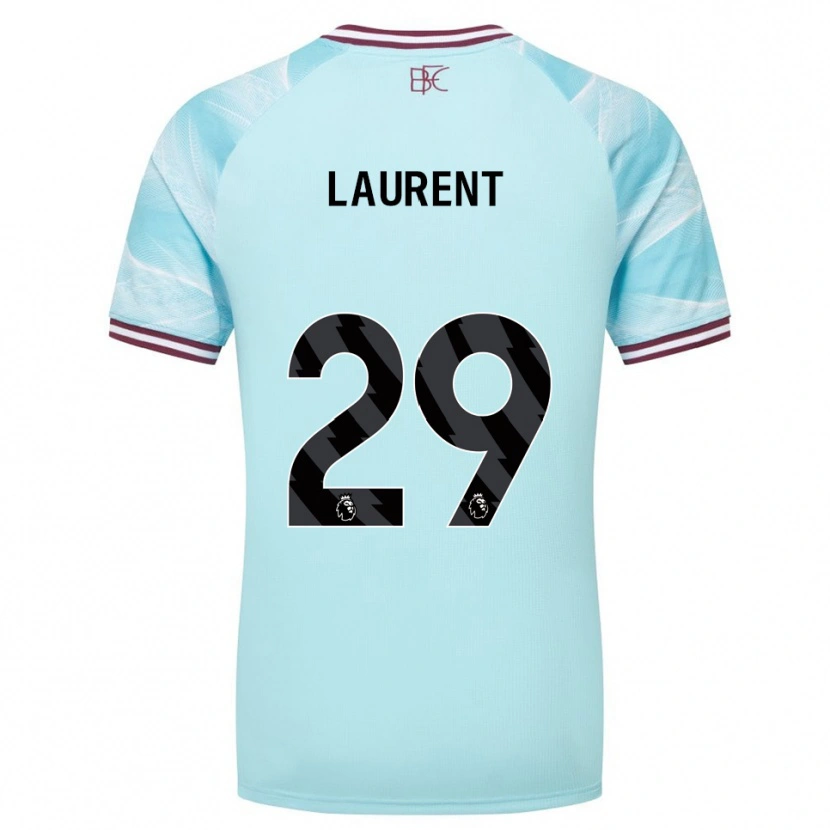 Danxen Men Josh Laurent #29 Sky Blue Burgundy Away Jersey 2025/26 T-Shirt
