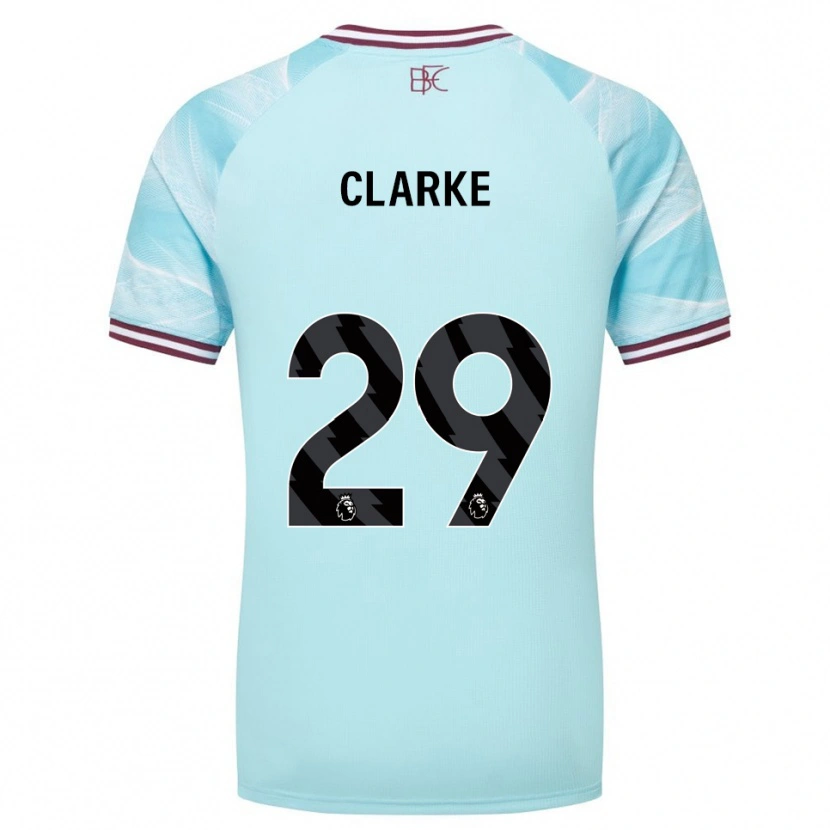 Danxen Men Abby Clarke #29 Sky Blue Burgundy Away Jersey 2025/26 T-Shirt