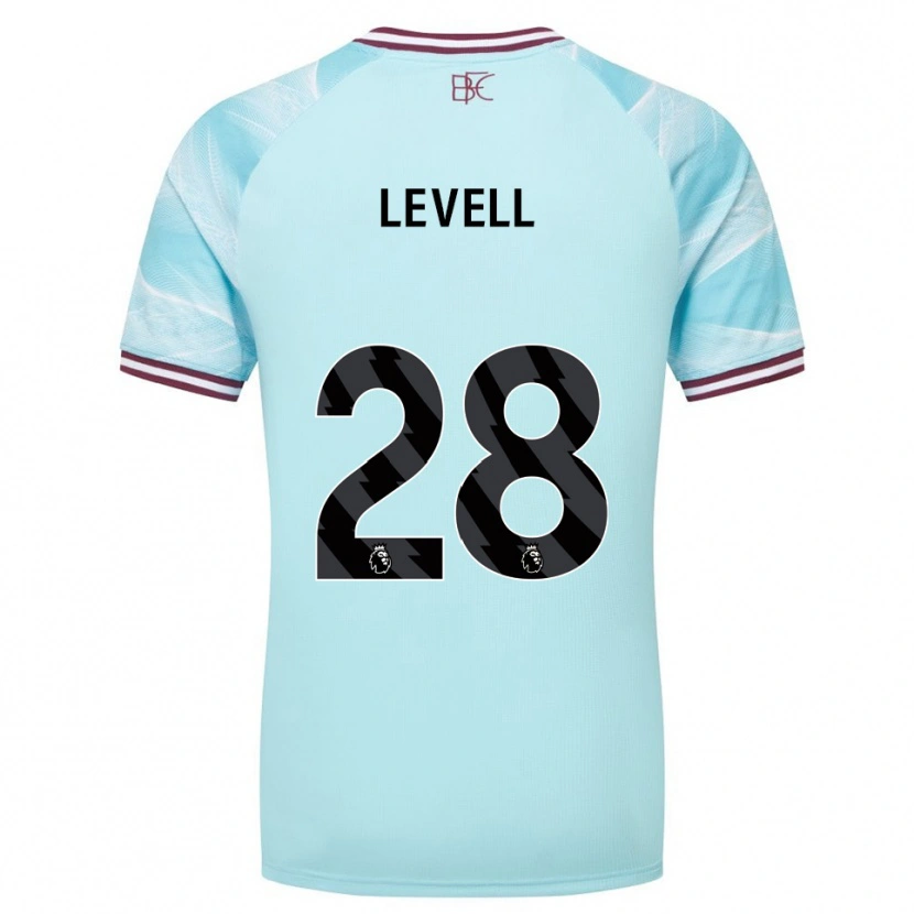 Danxen Men Kirstie Levell #28 Sky Blue Burgundy Away Jersey 2025/26 T-Shirt