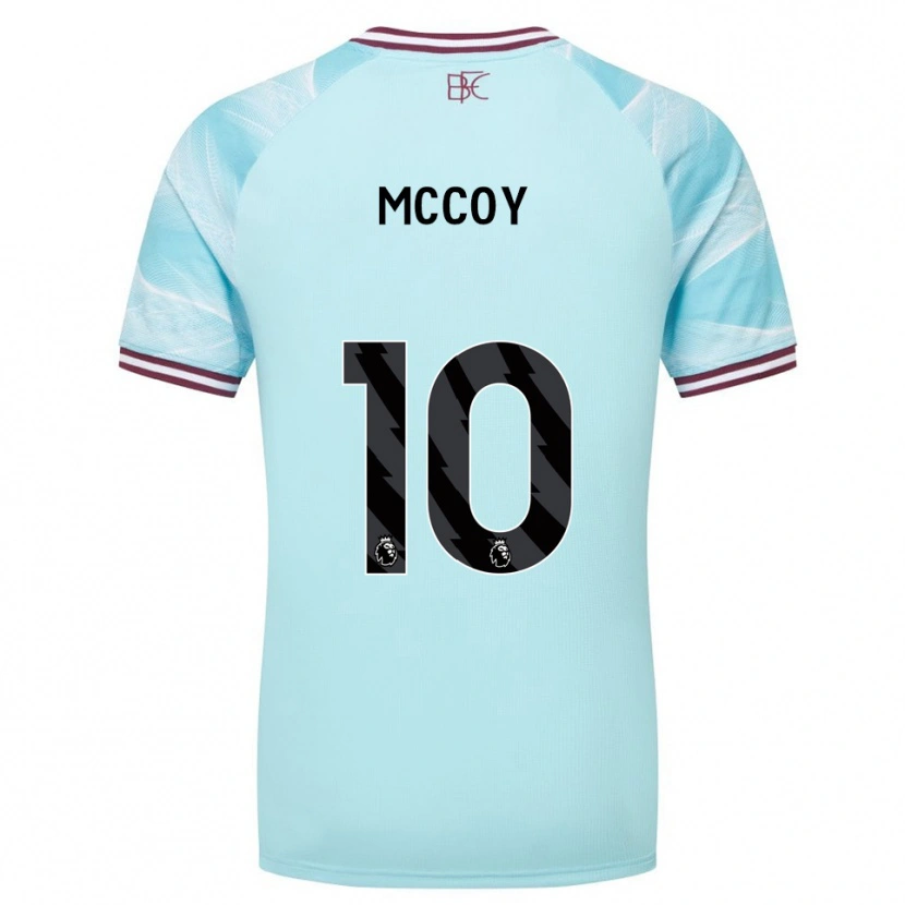 Danxen Men Adam Mccoy #10 Sky Blue Burgundy Away Jersey 2025/26 T-Shirt