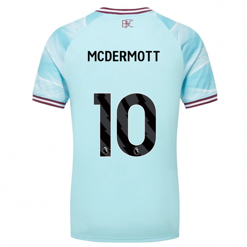 Danxen Men Tommy Mcdermott #10 Sky Blue Burgundy Away Jersey 2025/26 T-Shirt
