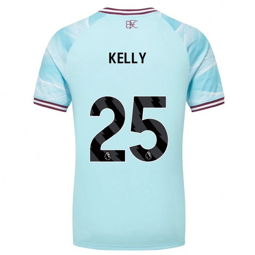 Danxen Men Aimee Kelly #25 Sky Blue Burgundy Away Jersey 2025/26 T-Shirt