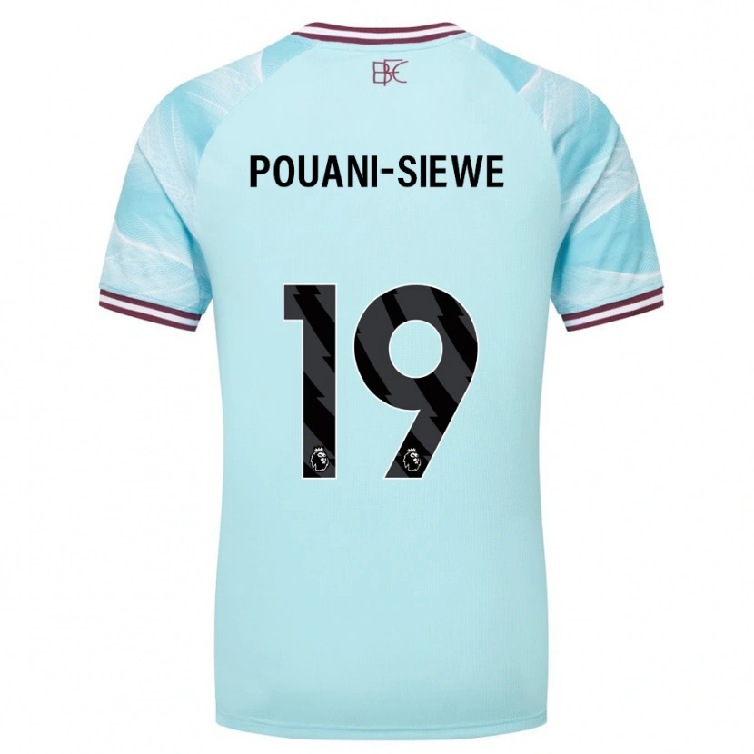 Danxen Men Brandon Pouani #19 Sky Blue Burgundy Away Jersey 2025/26 T-Shirt