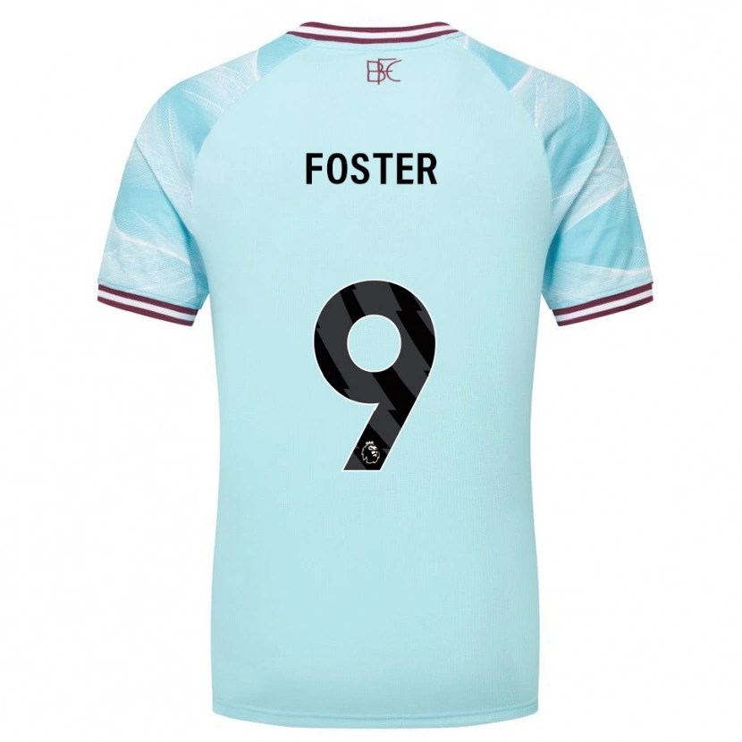 Danxen Men Lyle Foster #9 Sky Blue Burgundy Away Jersey 2025/26 T-Shirt