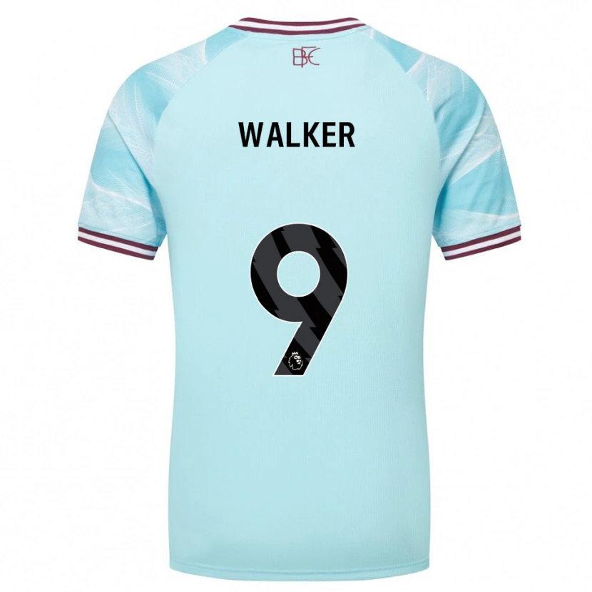 Danxen Men Claudia Walker #9 Sky Blue Burgundy Away Jersey 2025/26 T-Shirt