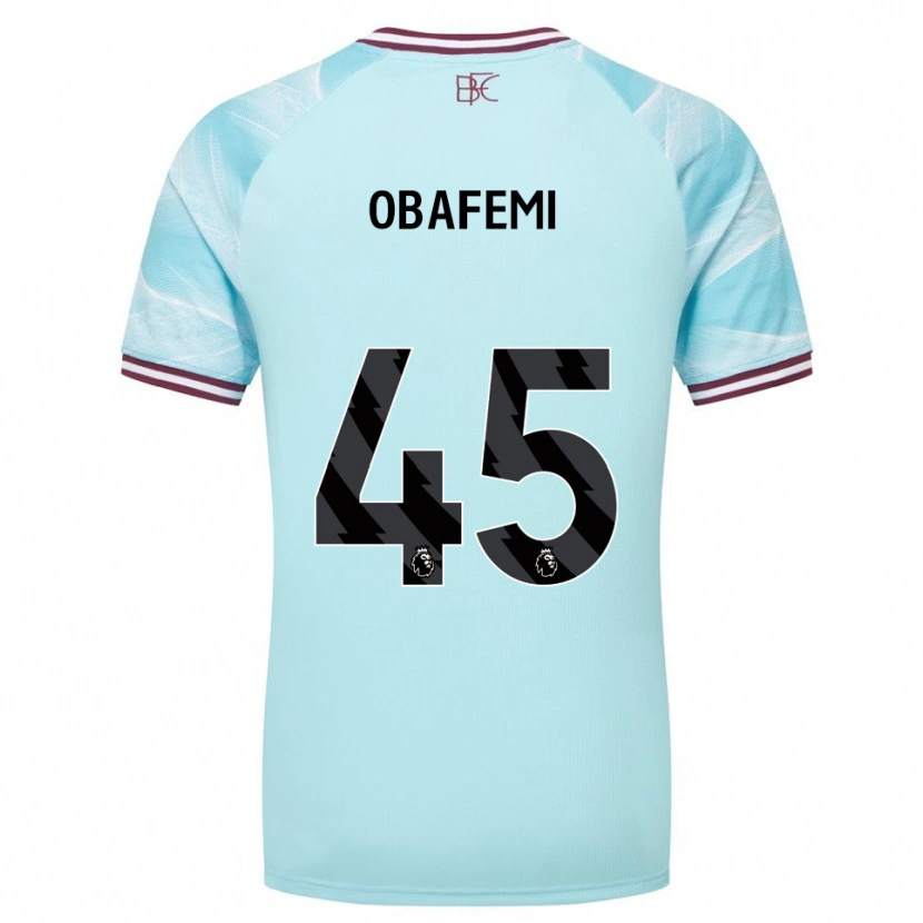 Danxen Men Michael Obafemi #45 Sky Blue Burgundy Away Jersey 2025/26 T-Shirt