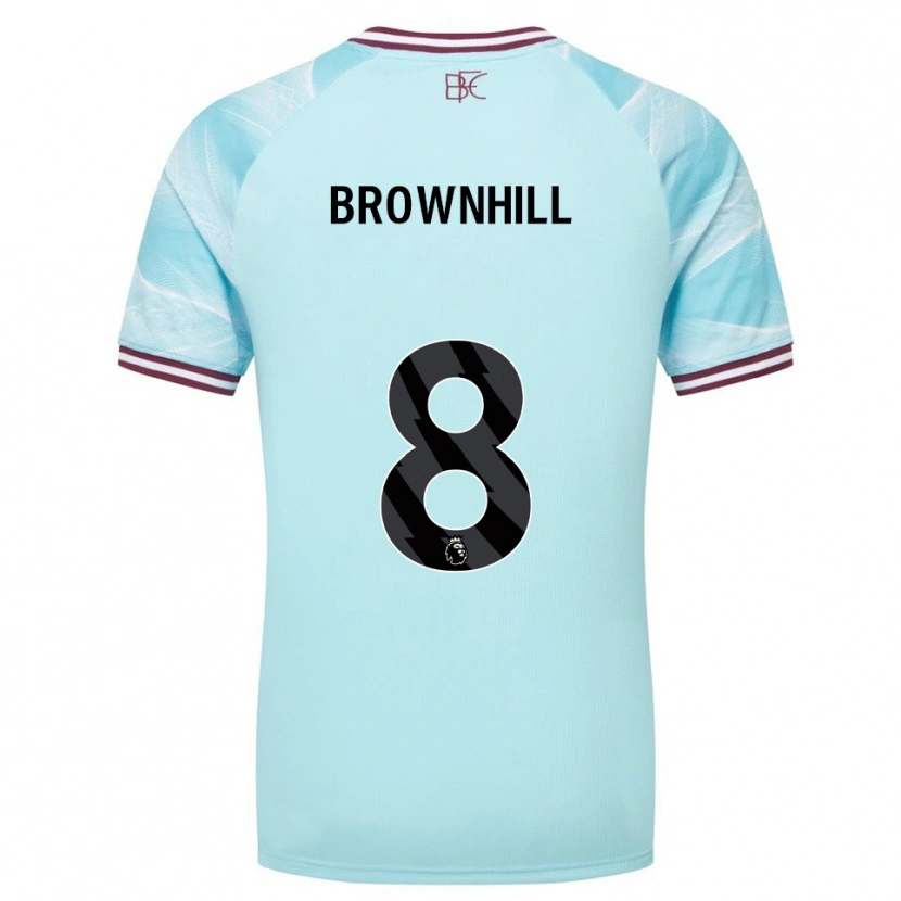 Danxen Men Josh Brownhill #8 Sky Blue Burgundy Away Jersey 2025/26 T-Shirt