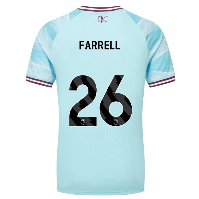 Danxen Men Lucy Farrell #26 Sky Blue Burgundy Away Jersey 2025/26 T-Shirt