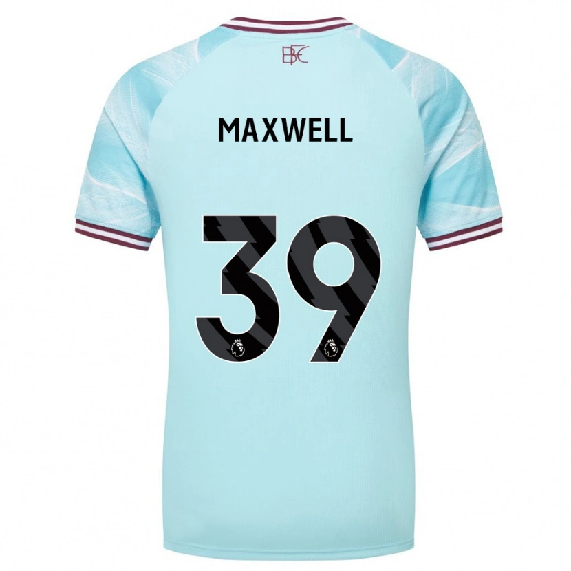 Danxen Men Danielle Maxwell #39 Sky Blue Burgundy Away Jersey 2025/26 T-Shirt