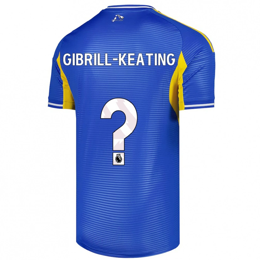 Danxen Men Sian Gibrill-Keating #0 Blue Yellow Away Jersey 2025/26 T-Shirt
