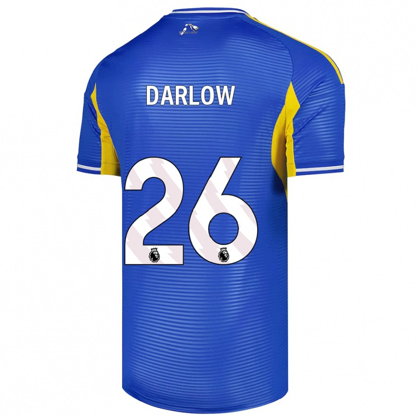 Danxen Men Karl Darlow #26 Blue Yellow Away Jersey 2025/26 T-Shirt