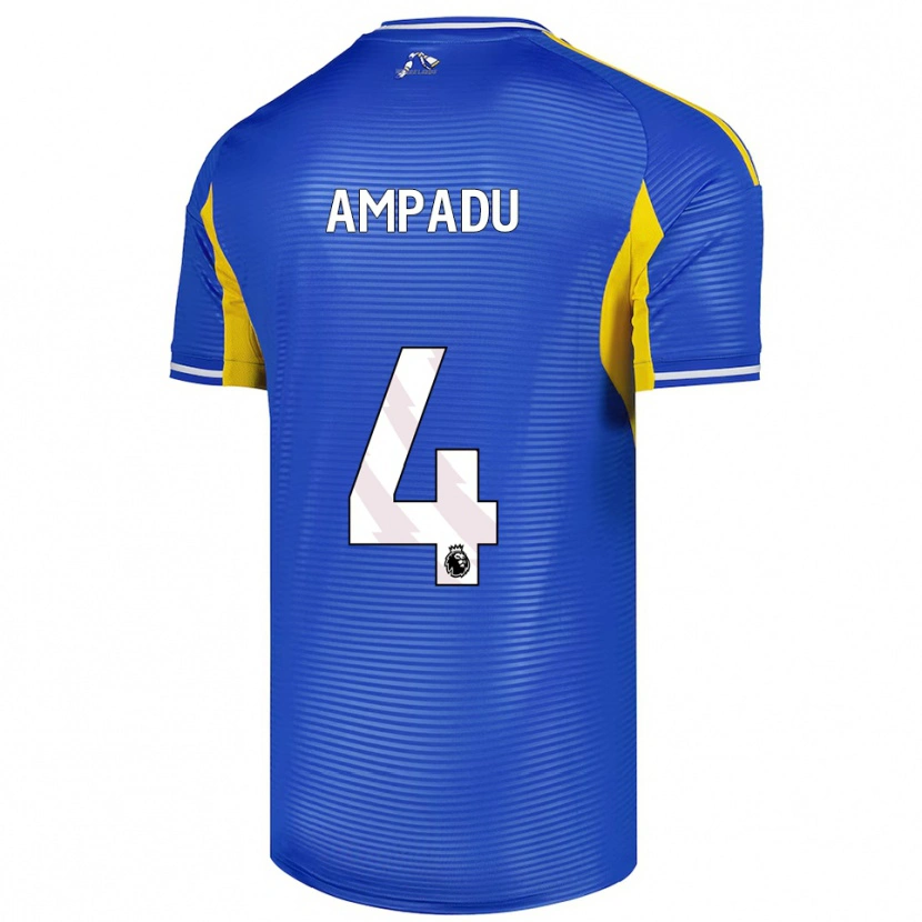 Danxen Men Ethan Ampadu #4 Blue Yellow Away Jersey 2025/26 T-Shirt