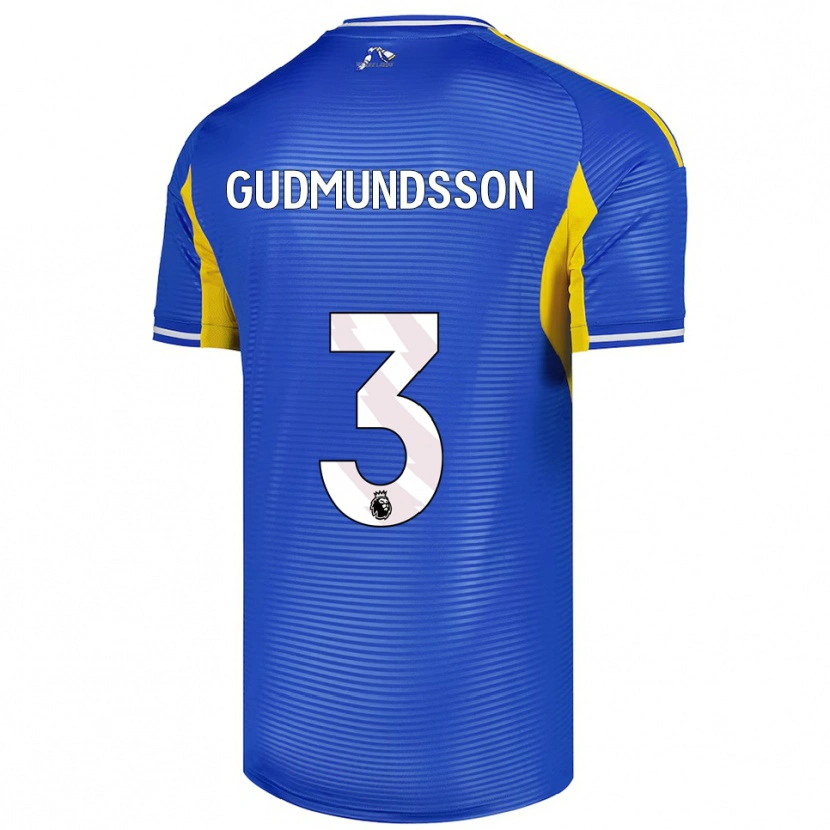 Danxen Men Gabriel Gudmundsson #3 Blue Yellow Away Jersey 2025/26 T-Shirt