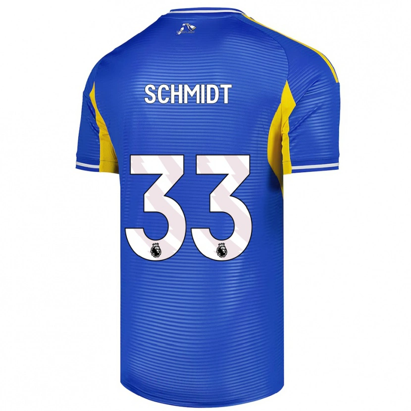 Danxen Men Isaac Schmidt #33 Blue Yellow Away Jersey 2025/26 T-Shirt