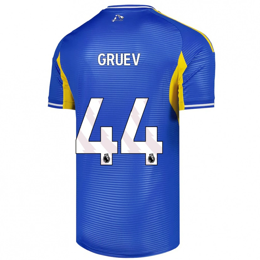 Danxen Men Ilia Gruev #44 Blue Yellow Away Jersey 2025/26 T-Shirt