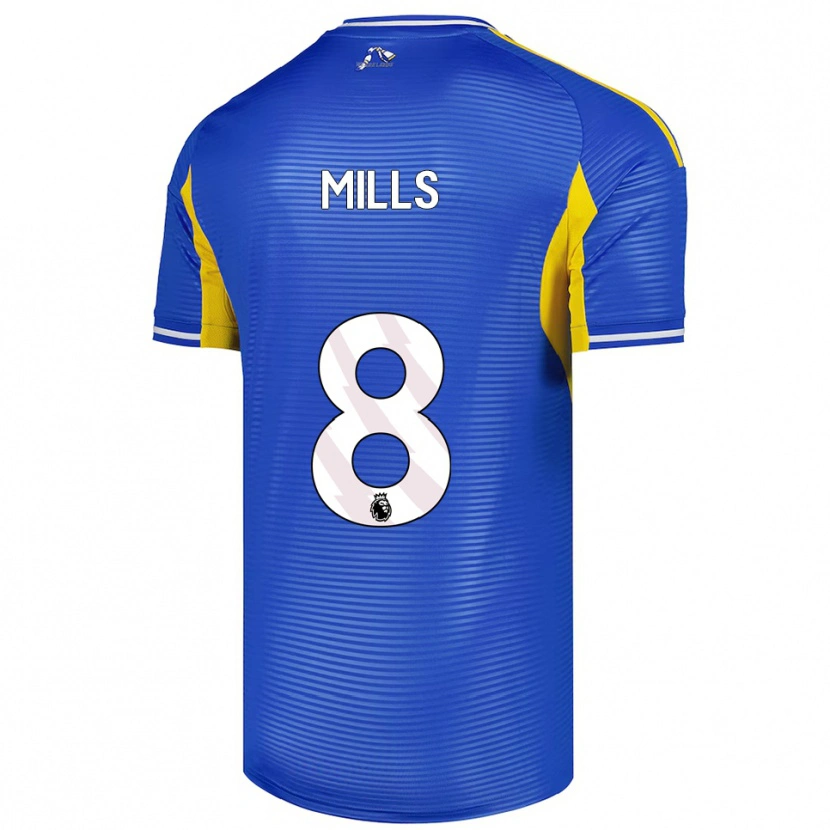 Danxen Men Callum Mills #8 Blue Yellow Away Jersey 2025/26 T-Shirt