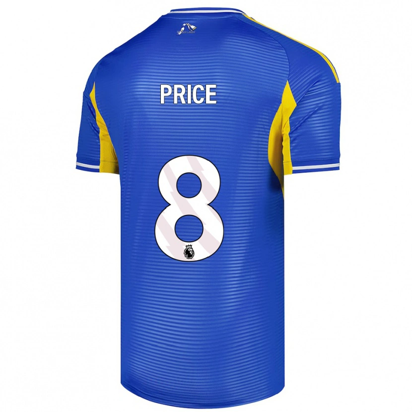 Danxen Men Leoni Price #8 Blue Yellow Away Jersey 2025/26 T-Shirt