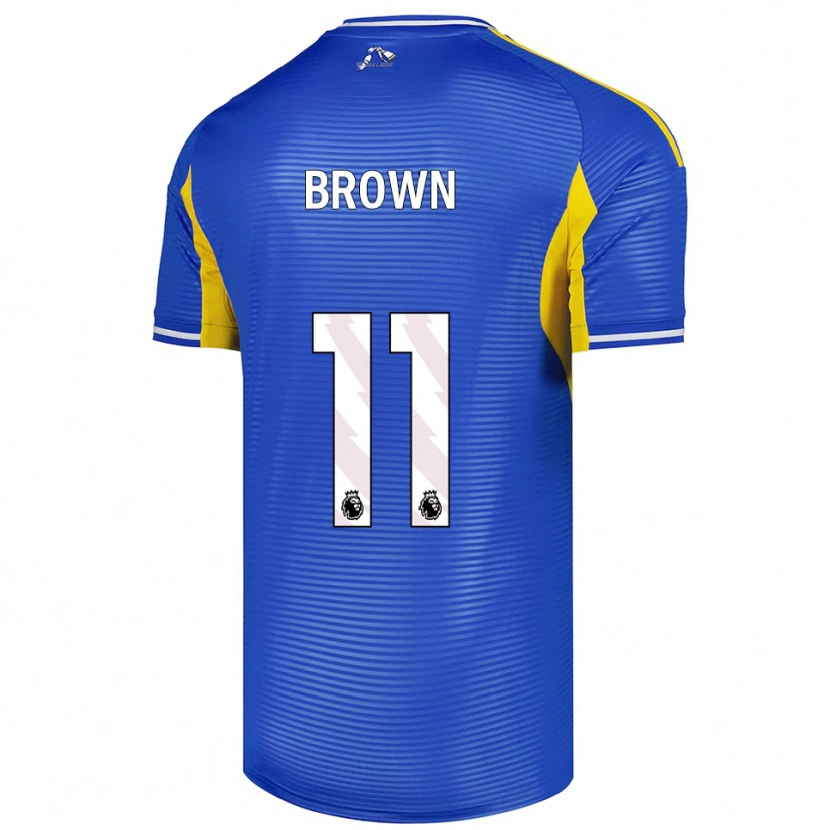 Danxen Men Abbie Brown #11 Blue Yellow Away Jersey 2025/26 T-Shirt