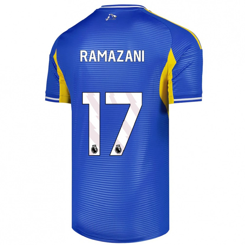 Danxen Men Largie Ramazani #17 Blue Yellow Away Jersey 2025/26 T-Shirt