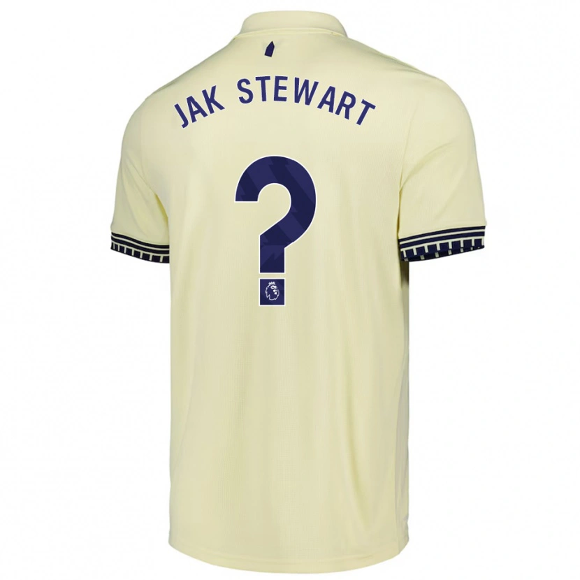 Danxen Men Jak Stewart #0 Off White Black Away Jersey 2025/26 T-Shirt