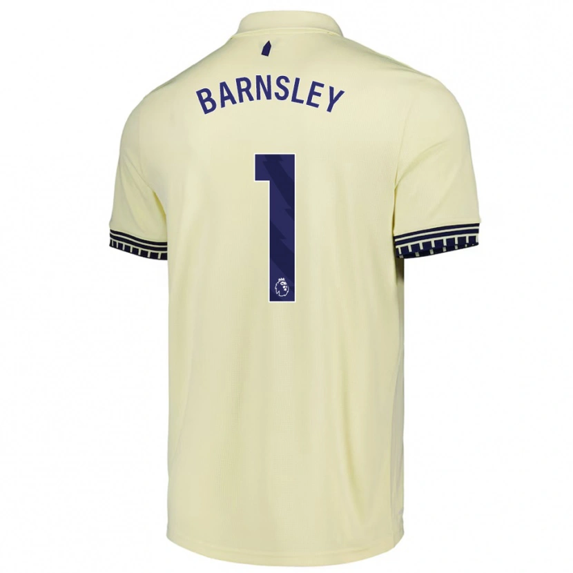 Danxen Men Fraser Barnsley #1 Off White Black Away Jersey 2025/26 T-Shirt