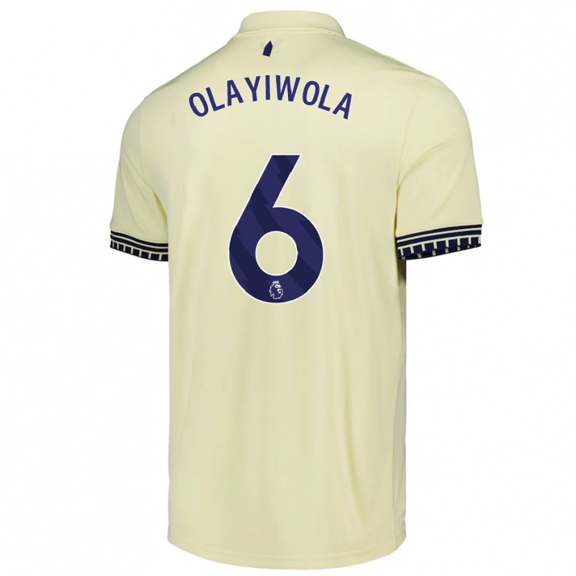Danxen Men Malik Olayiwola #6 Off White Black Away Jersey 2025/26 T-Shirt