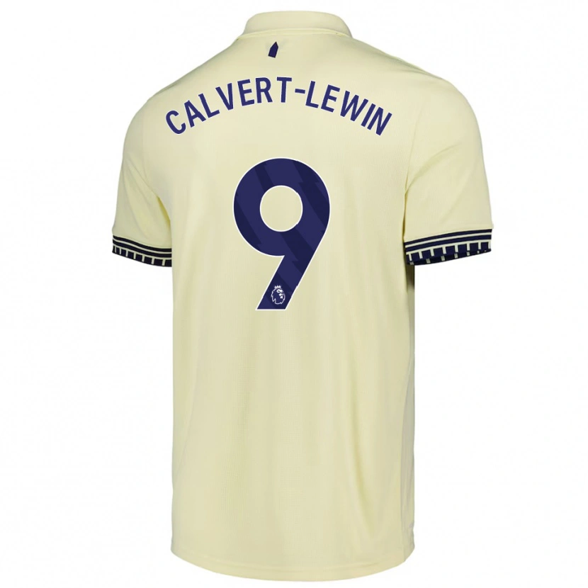 Danxen Men Dominic Calvert-Lewin #9 Off White Black Away Jersey 2025/26 T-Shirt