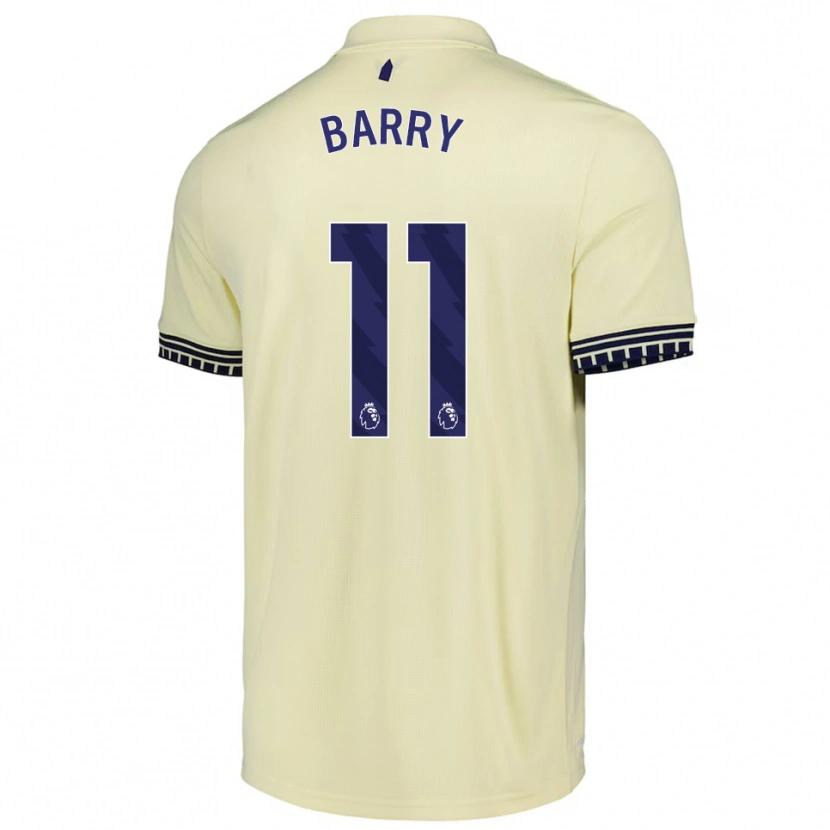 Danxen Men Thierno Barry #11 Off White Black Away Jersey 2025/26 T-Shirt