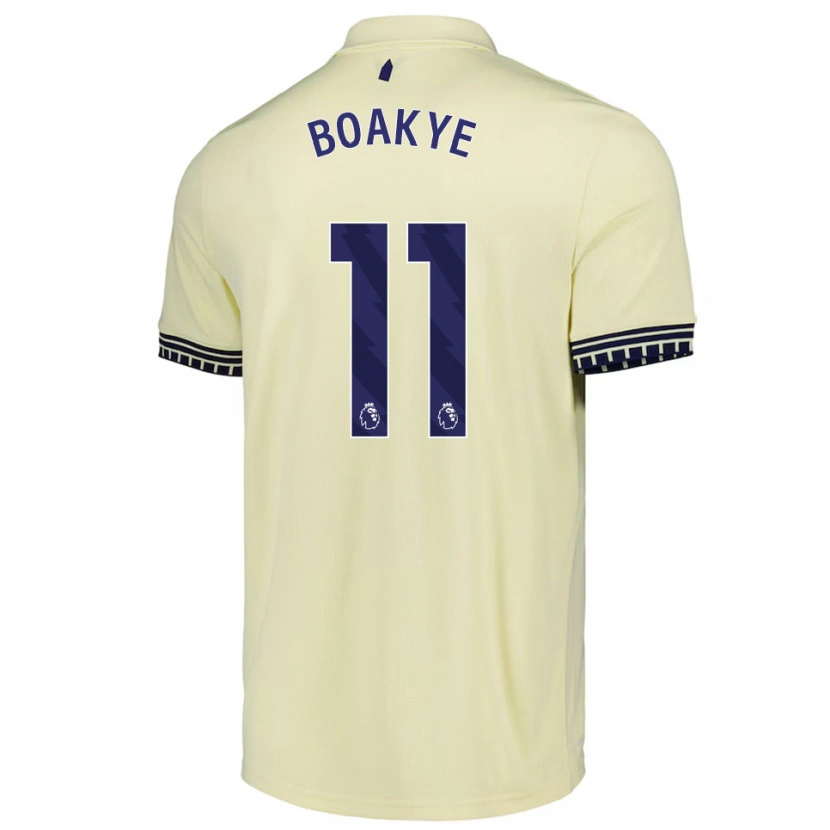 Danxen Men Kingsford Boakye #11 Off White Black Away Jersey 2025/26 T-Shirt
