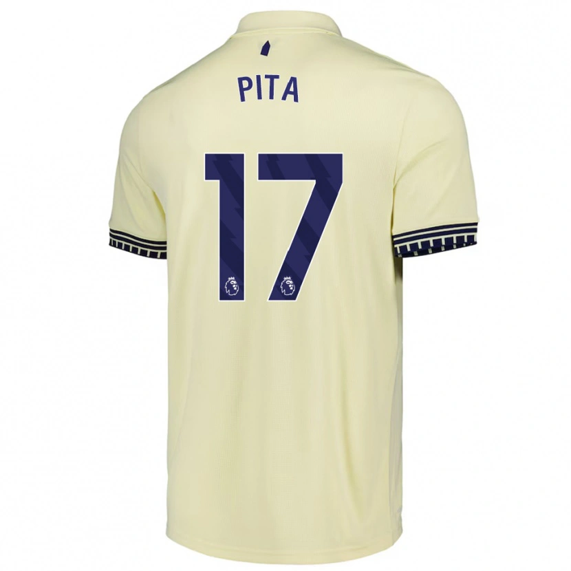 Danxen Men Shea Pita #17 Off White Black Away Jersey 2025/26 T-Shirt