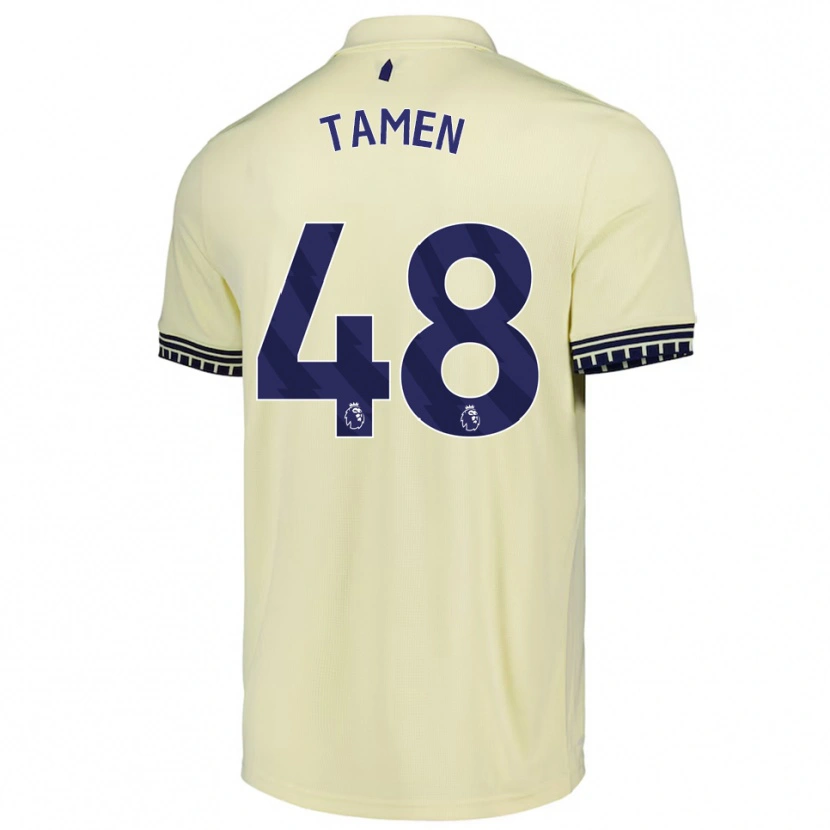 Danxen Men William Tamen #48 Off White Black Away Jersey 2025/26 T-Shirt
