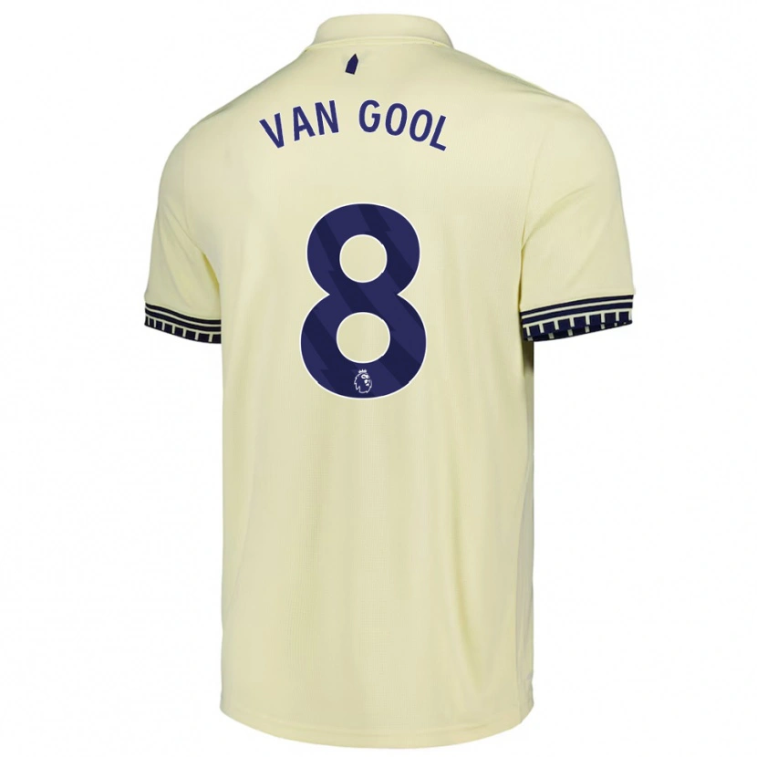 Danxen Men Rosa Van Gool #8 Off White Black Away Jersey 2025/26 T-Shirt