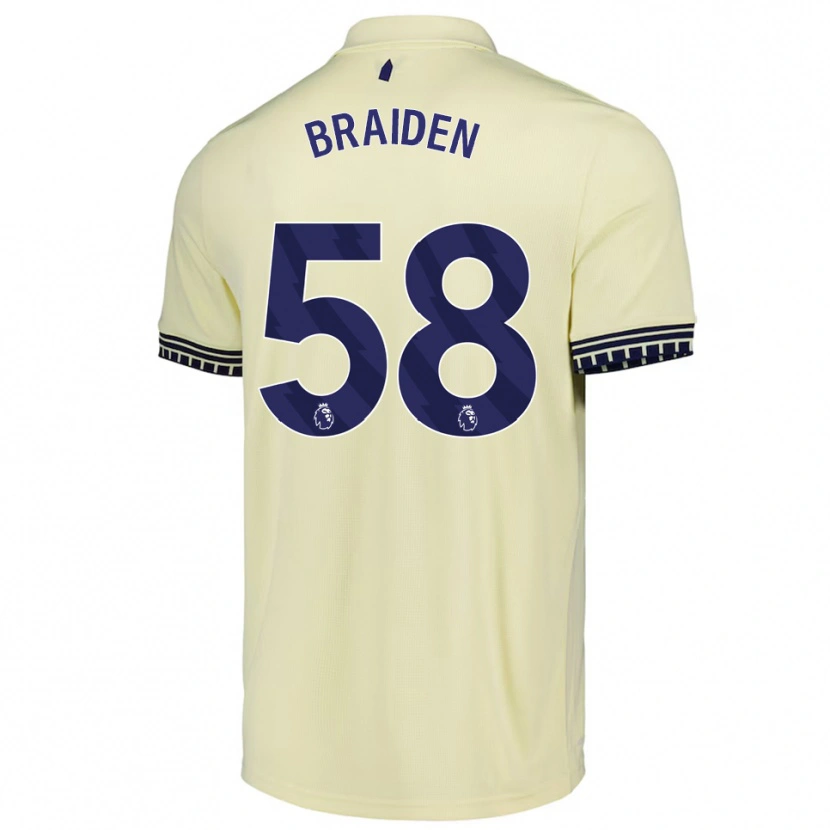 Danxen Men Braiden Graham #58 Off White Black Away Jersey 2025/26 T-Shirt