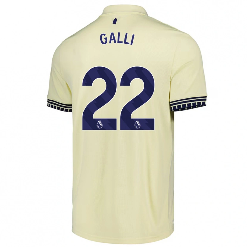 Danxen Men Aurora Galli #22 Off White Black Away Jersey 2025/26 T-Shirt