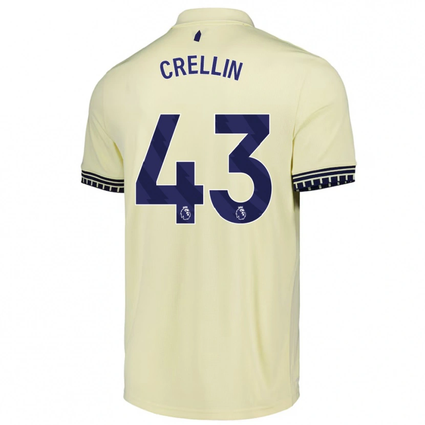Danxen Men Billy Crellin #43 Off White Black Away Jersey 2025/26 T-Shirt