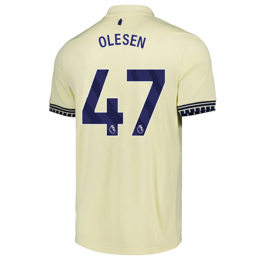 Danxen Men Karoline Olesen #47 Off White Black Away Jersey 2025/26 T-Shirt
