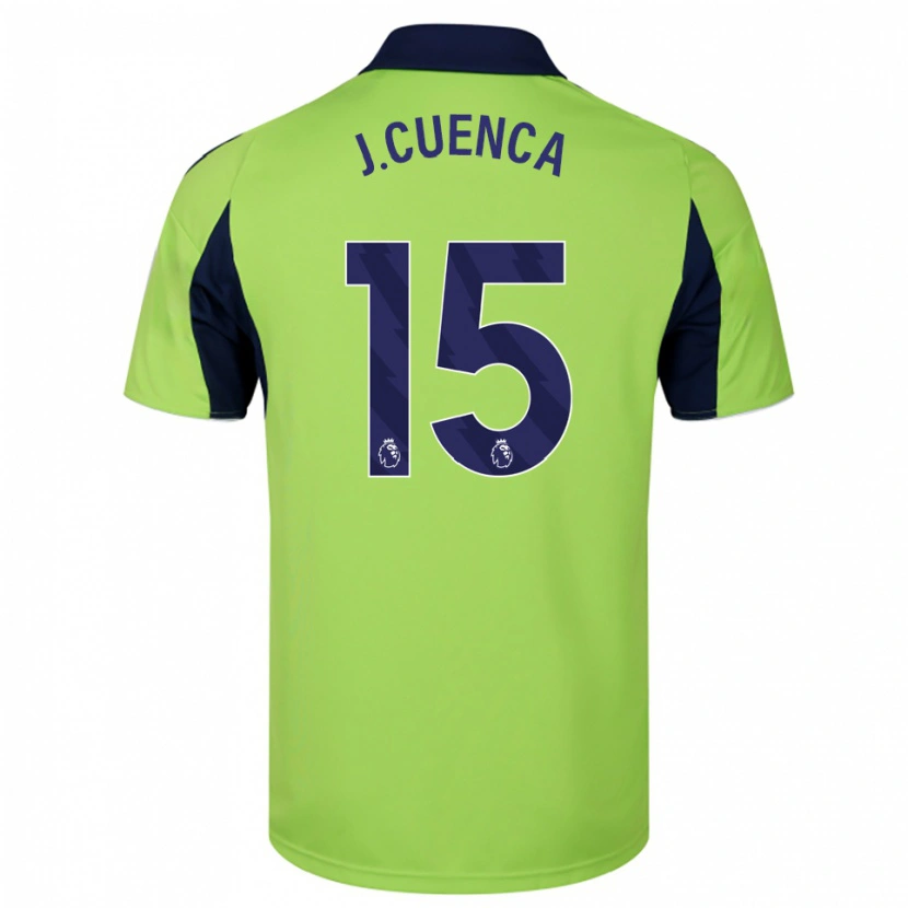 Danxen Men Jorge Cuenca #15 Green Navy White Away Jersey 2025/26 T-Shirt