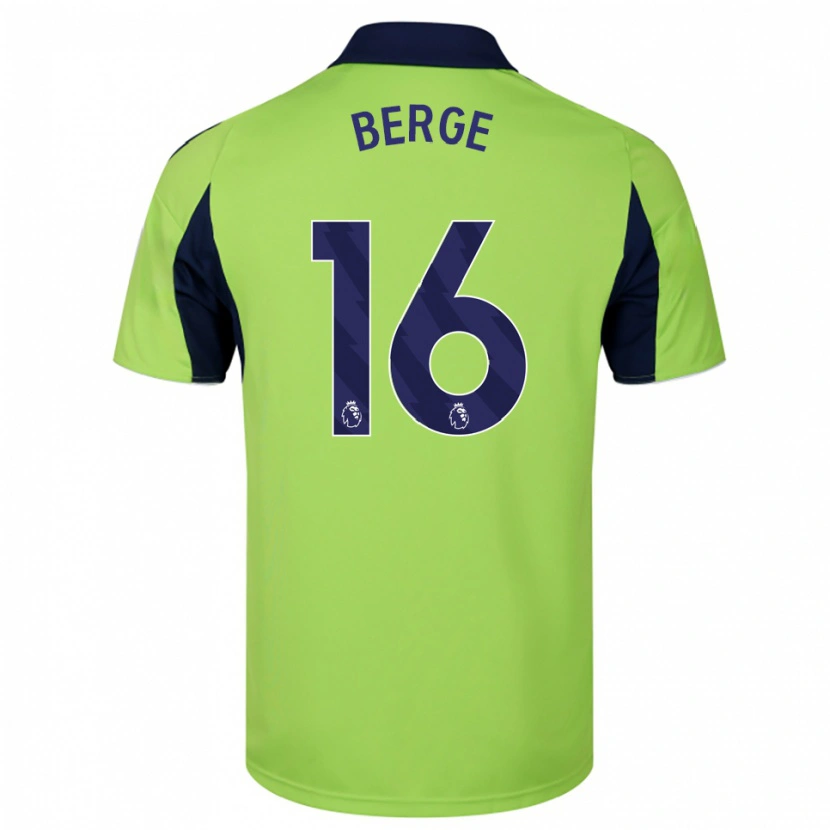 Danxen Men Sander Berge #16 Green Navy White Away Jersey 2025/26 T-Shirt