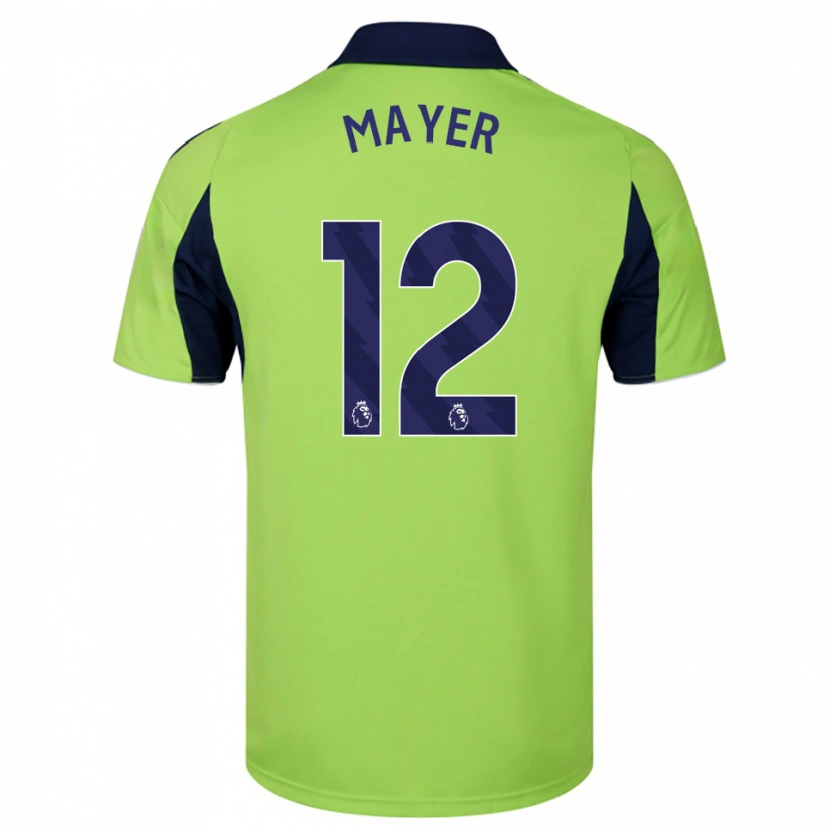 Danxen Men Oliver Mayer #12 Green Navy White Away Jersey 2025/26 T-Shirt