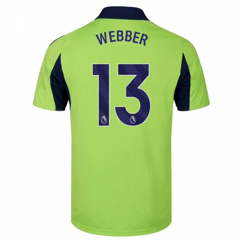 Danxen Men Amber Webber #13 Green Navy White Away Jersey 2025/26 T-Shirt