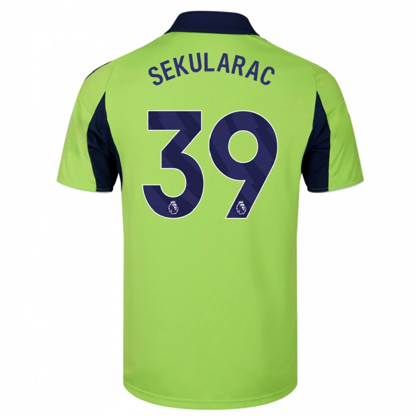 Danxen Men Kristian Sekularac #39 Green Navy White Away Jersey 2025/26 T-Shirt