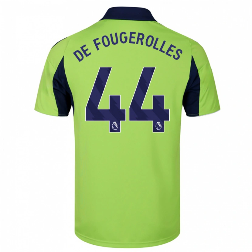 Danxen Men Luc De Fougerolles #44 Green Navy White Away Jersey 2025/26 T-Shirt