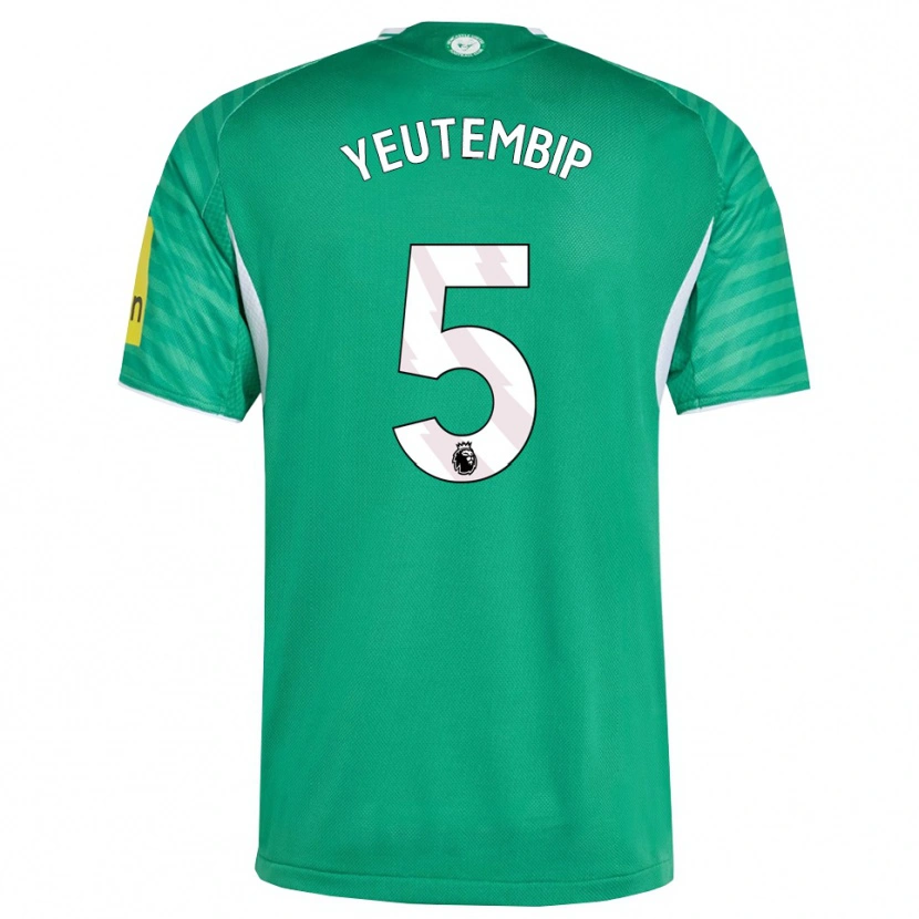 Danxen Men Lesecond Yeutembip #5 Green White Away Jersey 2025/26 T-Shirt