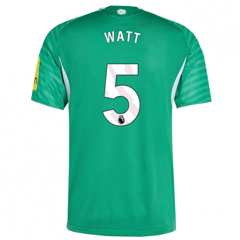 Danxen Men Olivia Watt #5 Green White Away Jersey 2025/26 T-Shirt