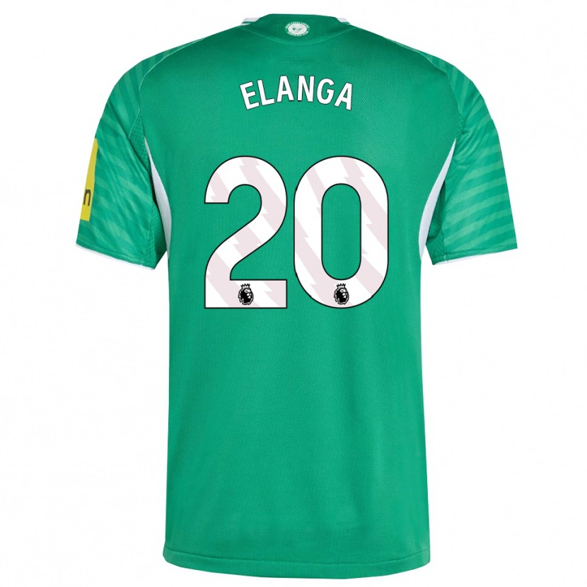 Danxen Men Anthony Elanga #20 Green White Away Jersey 2025/26 T-Shirt