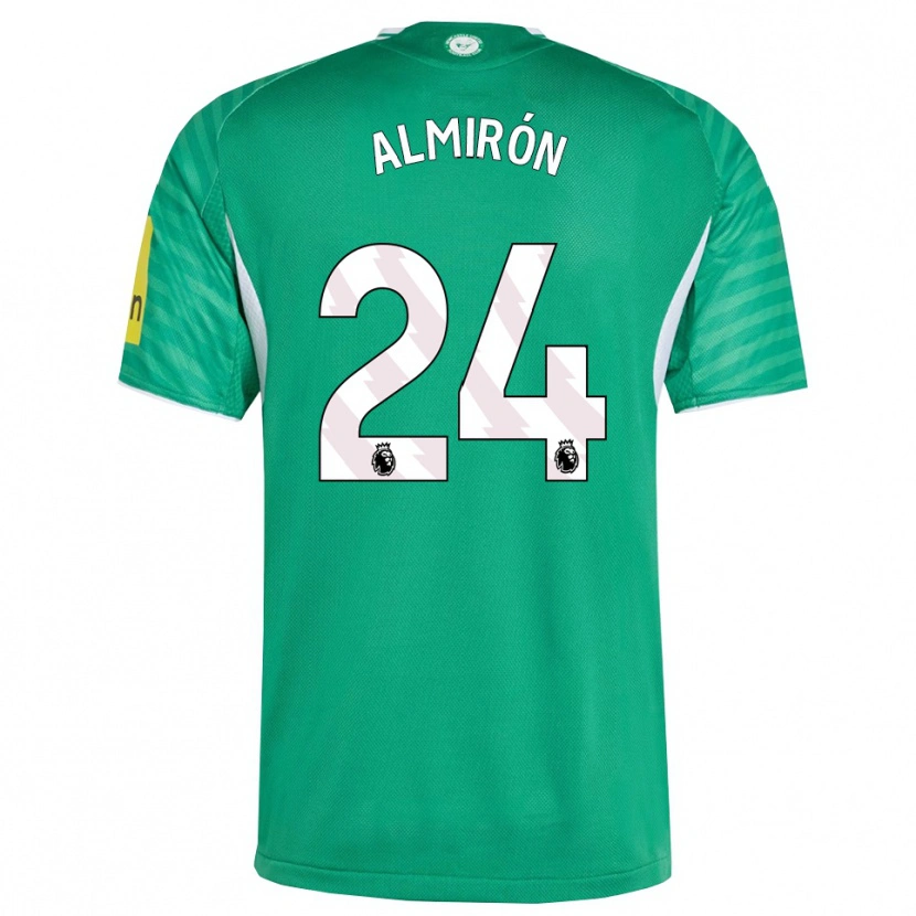 Danxen Men Miguel Almiron #24 Green White Away Jersey 2025/26 T-Shirt